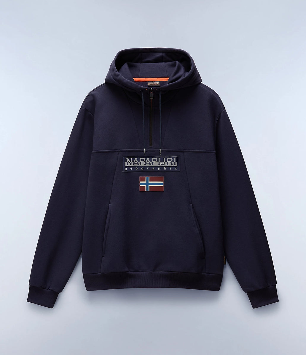 Napapijri Burgee Hoodie in Blue Marine – Inocencia