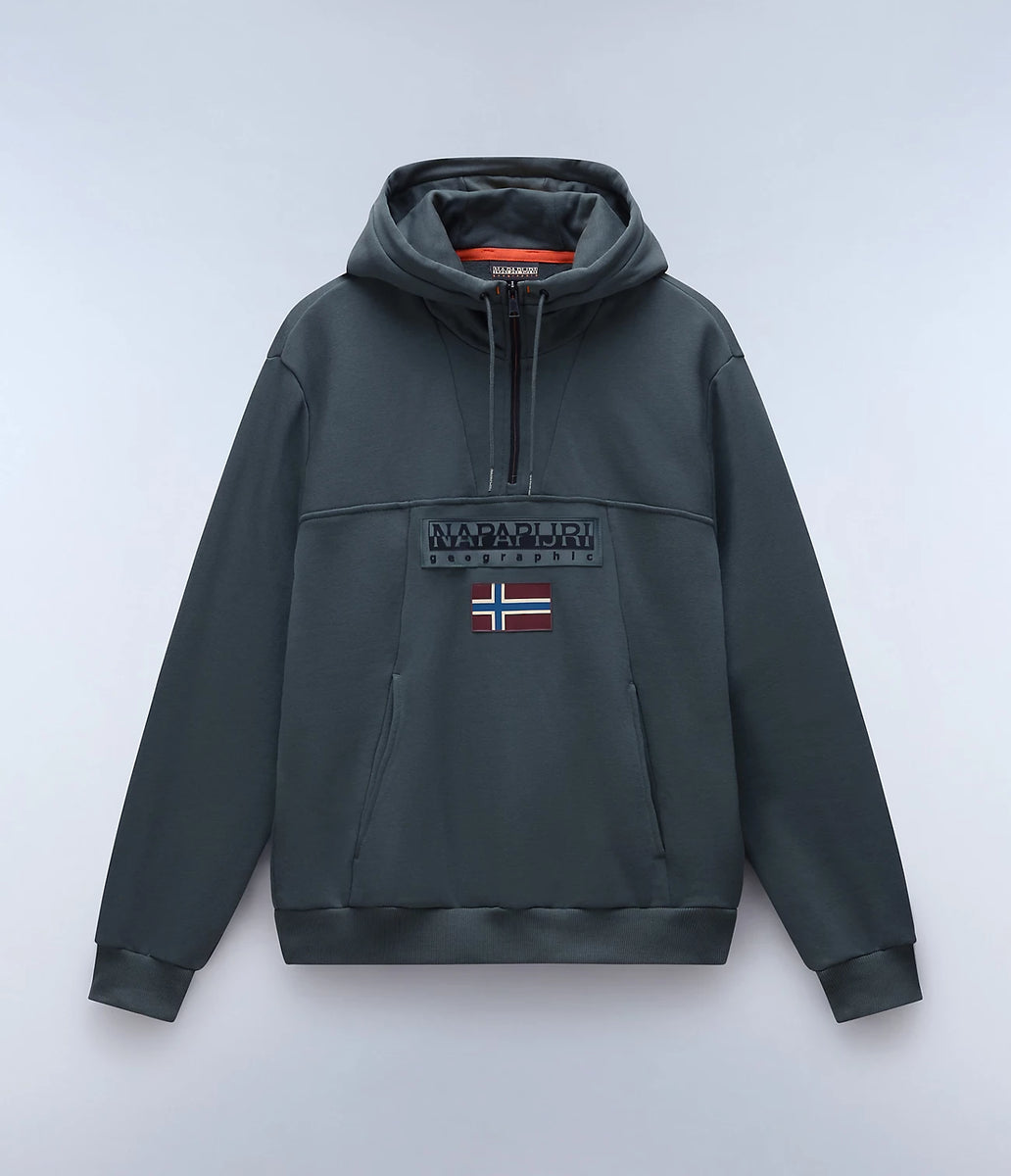 送料込★NAPAPIJRI★Burgee Winter 2 Napapijri Burgee Winter 2 Hoodie Black - Terraces Menswear