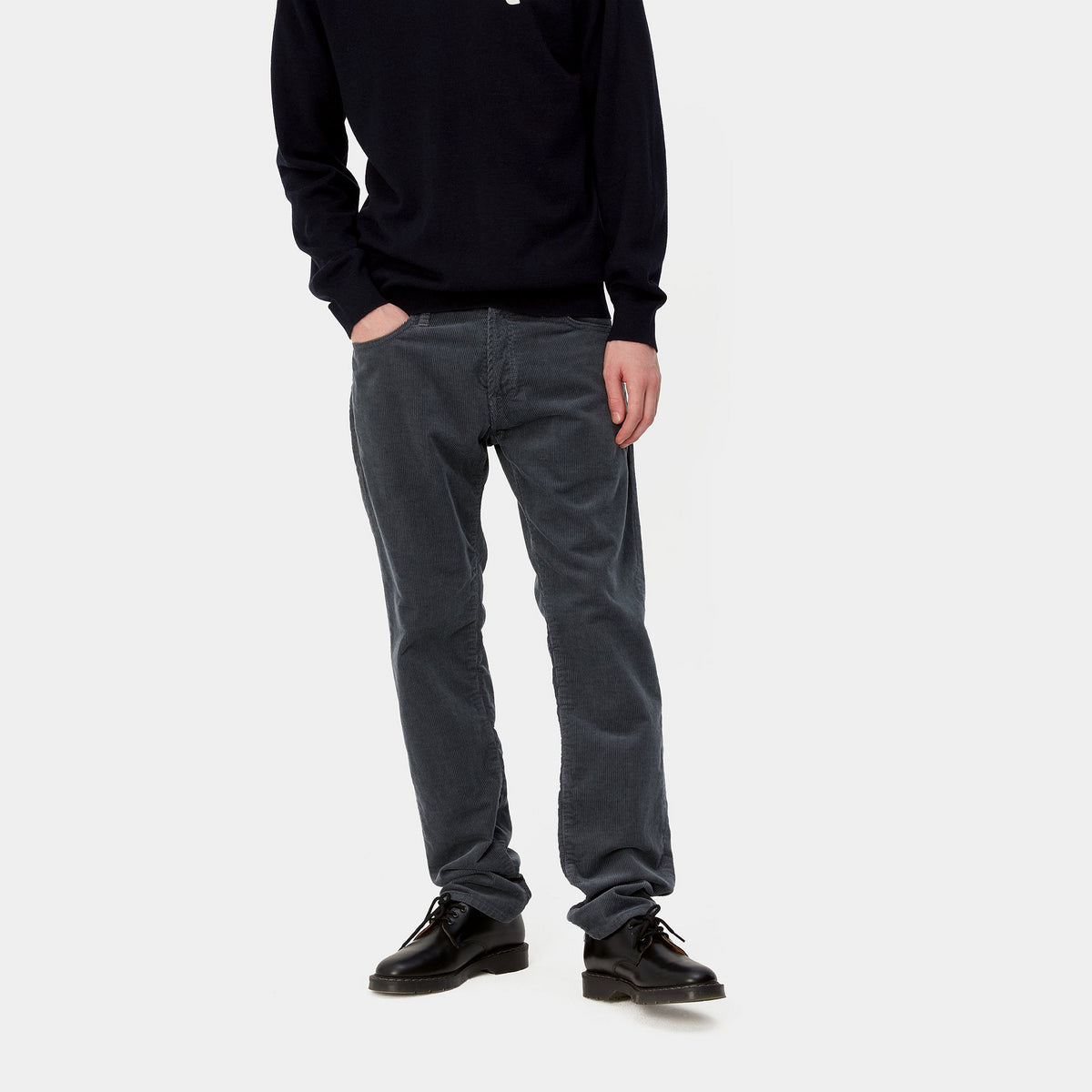 Carhartt WIP Klondike Cord Trousers in Blacksmith Rinsed – Inocencia