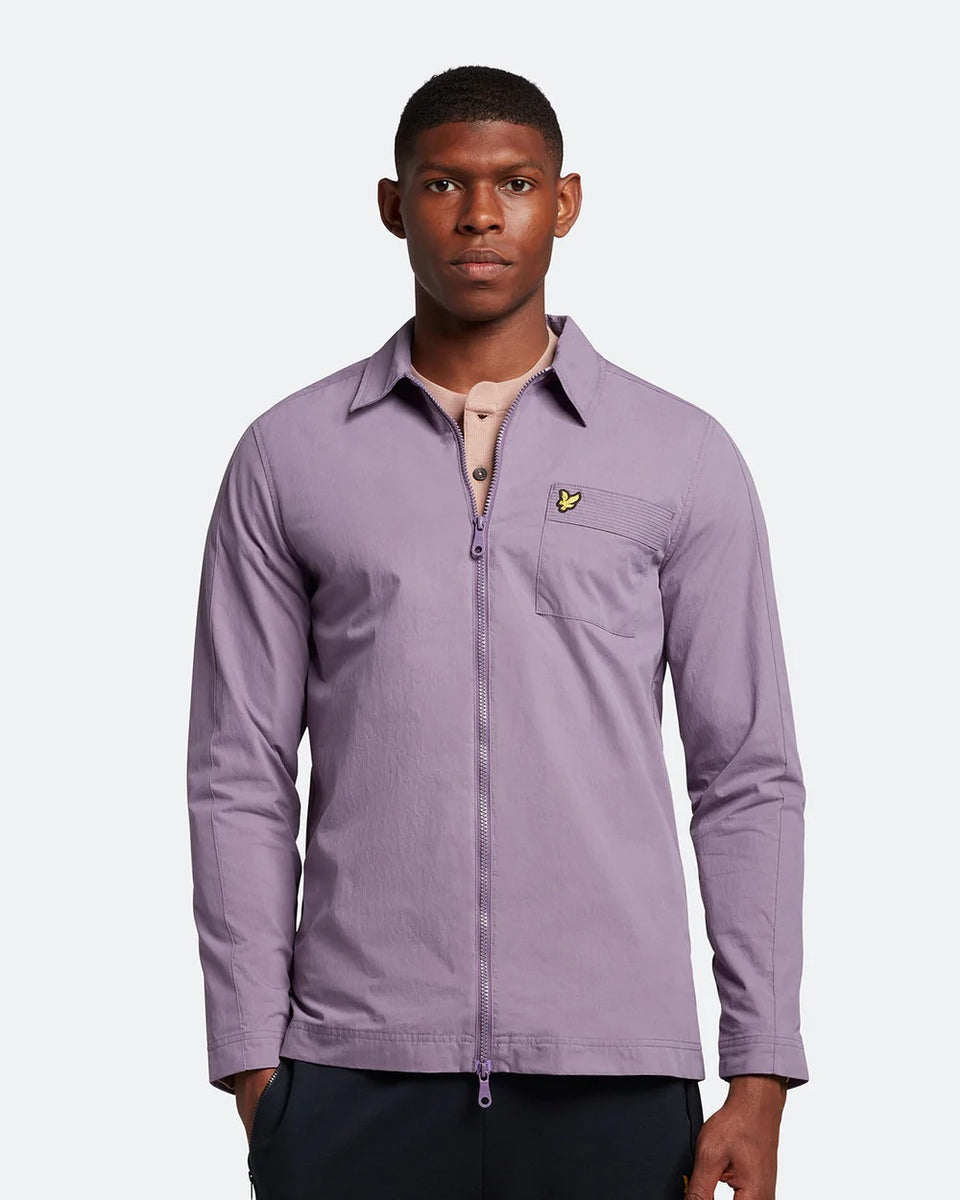 Lyle & Scott Ottoman Pocket Overshirt in Billboard Purple – Inocencia