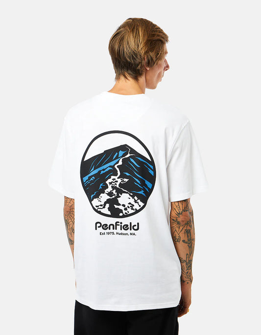 Penfield Ridge Trail Back Graphic T-Shirt Bright White
