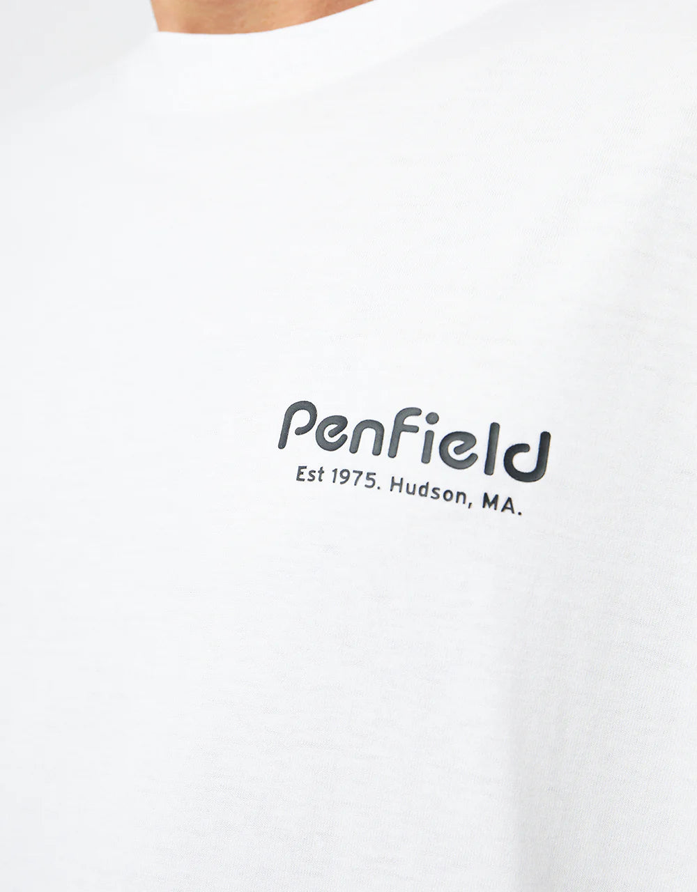 Penfield Ridge Trail Back Graphic T-Shirt Bright White