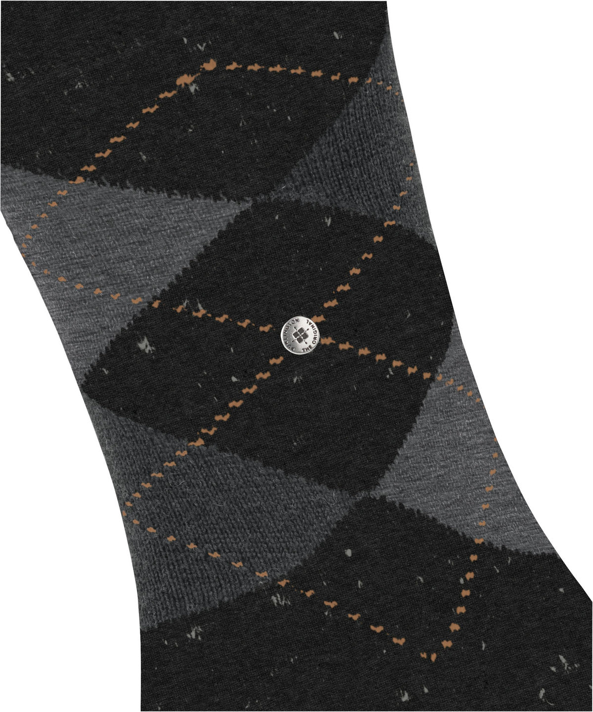 Burlington Dundee Argyle Tweed Wool Socks Anthra.Mel Grey