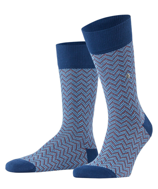 Burlington Herringbone Socks Royal Blue