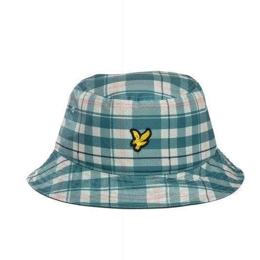Lyle & Scott Tartan Bucket Hat Everglade