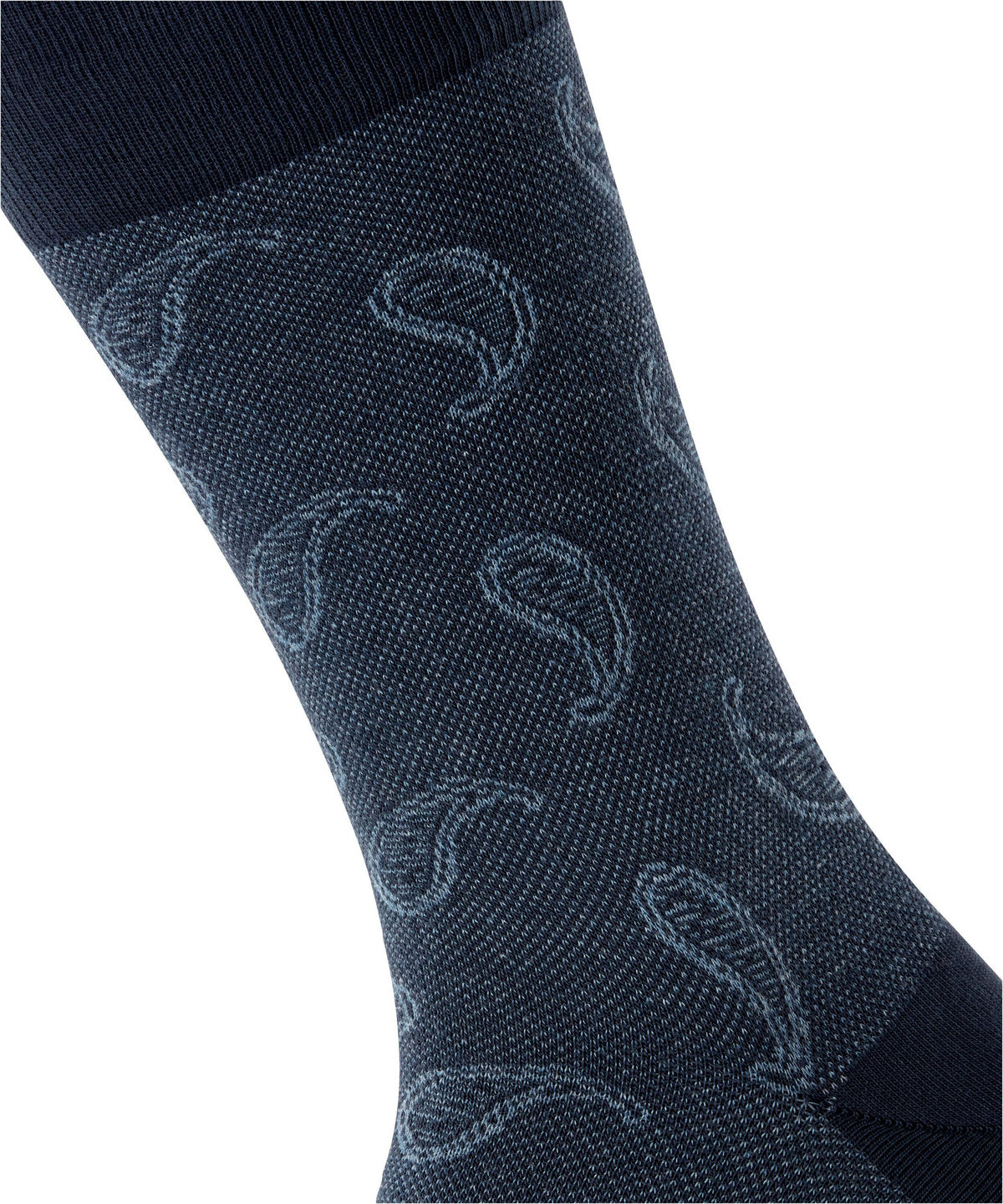 Burlington Paisley Organic Cotton Socks Marine Blue