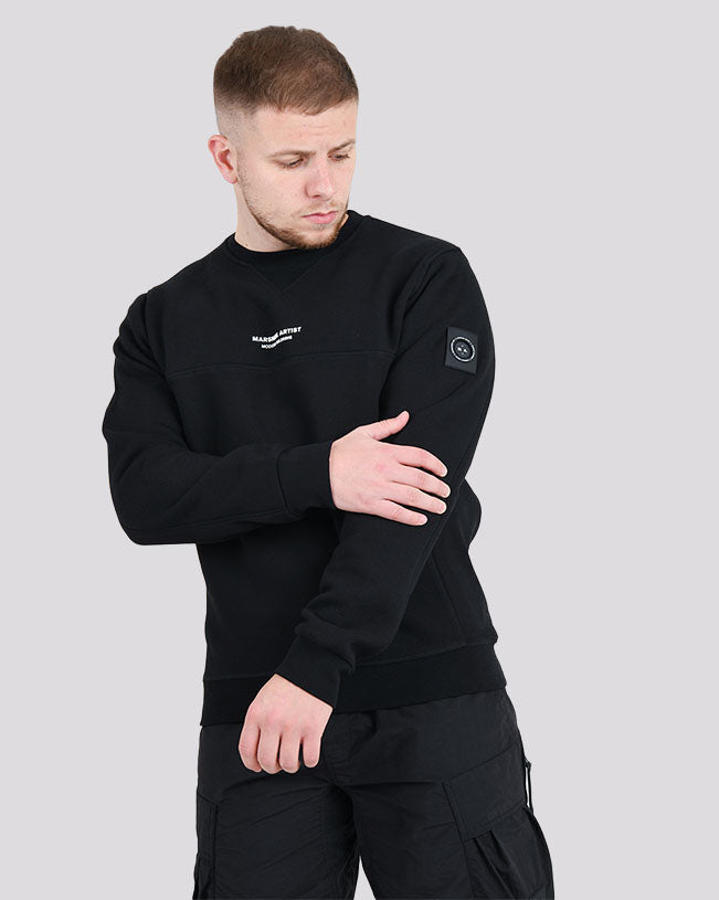 Marshall Artist Siren Crew Sweat in Black