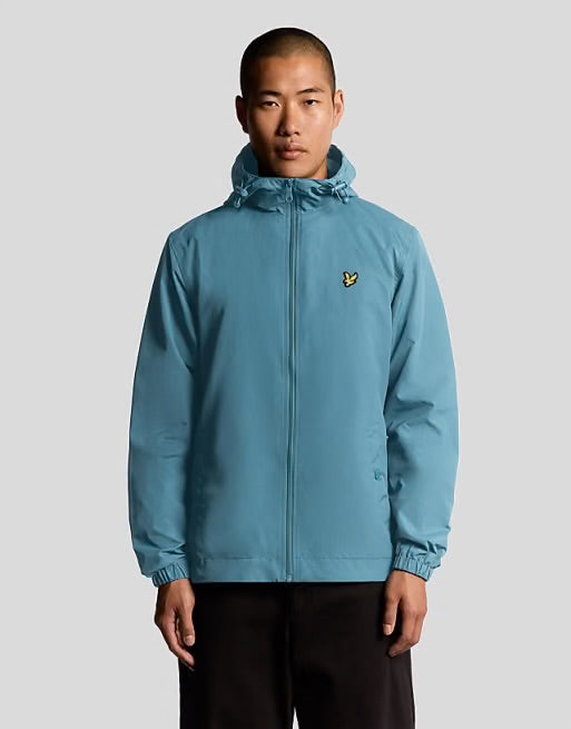 Lyle & Scott Zip Through Hooded Jacket Deep Water