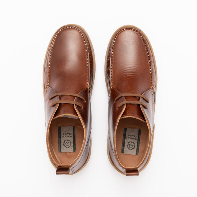 Nicholas Deakins Lando Boots Brown Leather