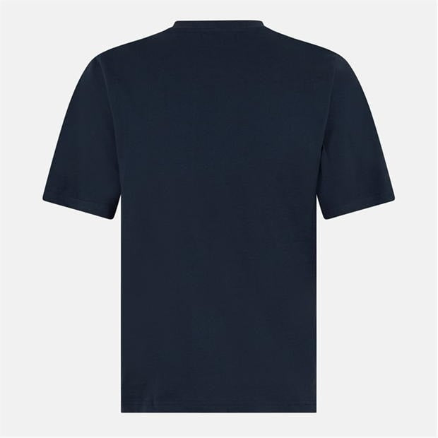 Aquascutum Active Macro Check Front T-Shirt Navy