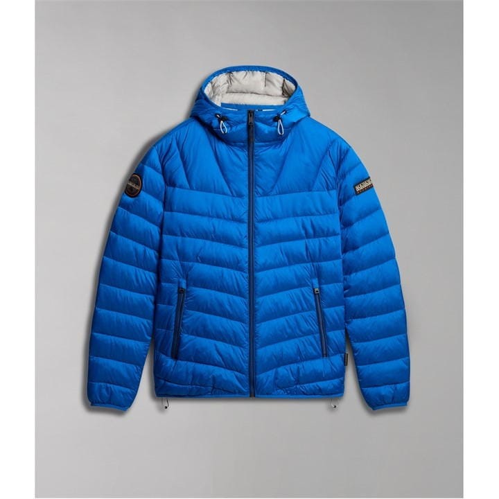 Napapijri Aerons Hooded Puffer Jacket Blue Classic