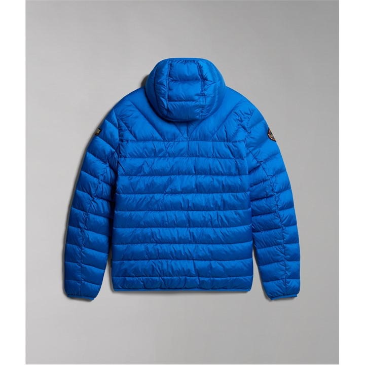 Napapijri Aerons Hooded Puffer Jacket Blue Classic