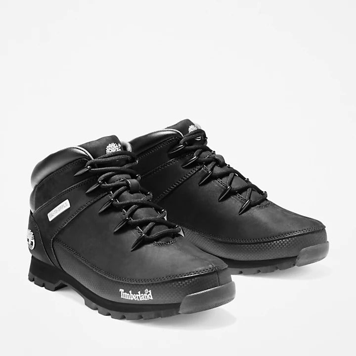 Timberland Euro Sprint Hiker Boots in Black Nubuck