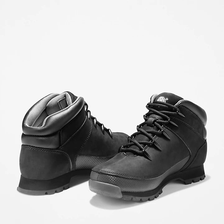 Timberland Euro Sprint Hiker Boots in Black Nubuck Inocencia
