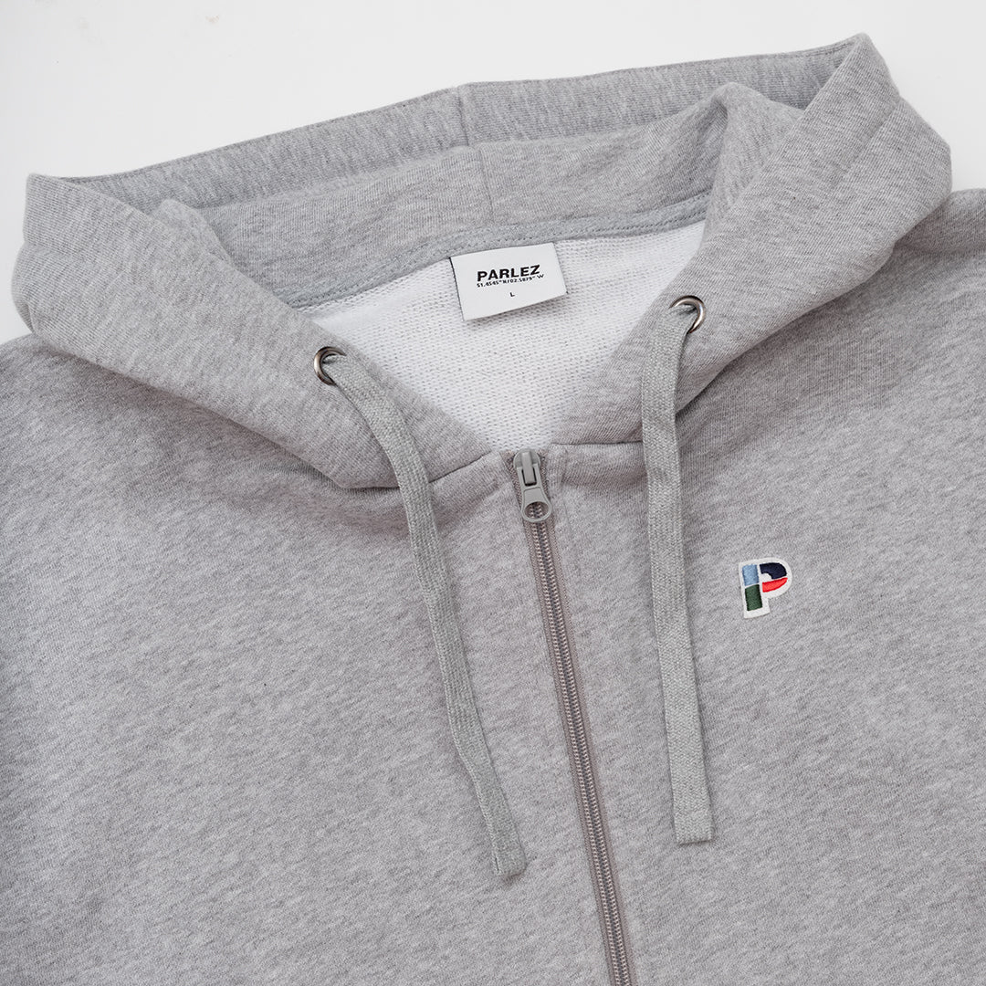Parlez Demi Zip Hoodie Heather Grey