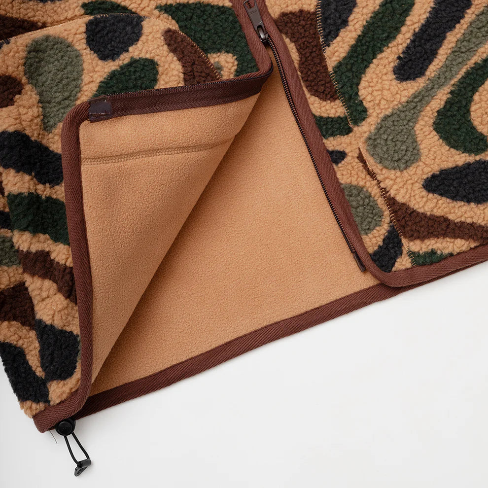 Parlez Hedgeman Zip Thru Camo Fleece