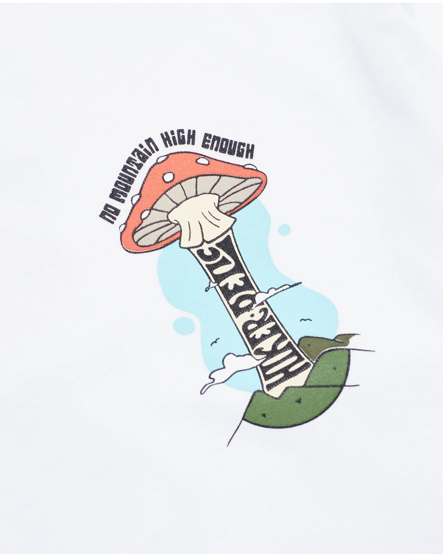 Hikerdelic Mountain High Backprint T-Shirt White