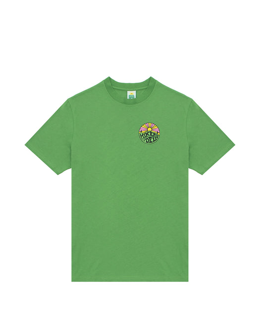 Hikerdelic Backprint Original Logo T-Shirt in Fern