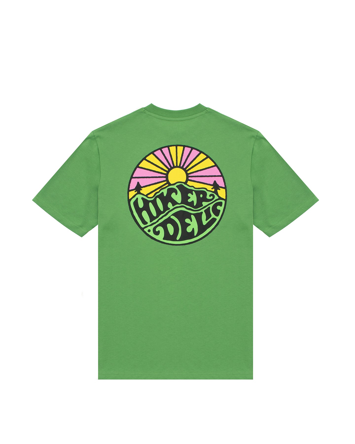 Hikerdelic Backprint Original Logo T-Shirt in Fern