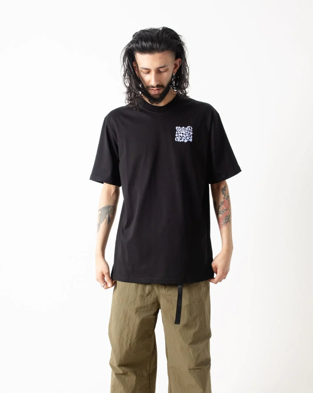 Hikerdelic Backprint Chrome T-Shirt Black