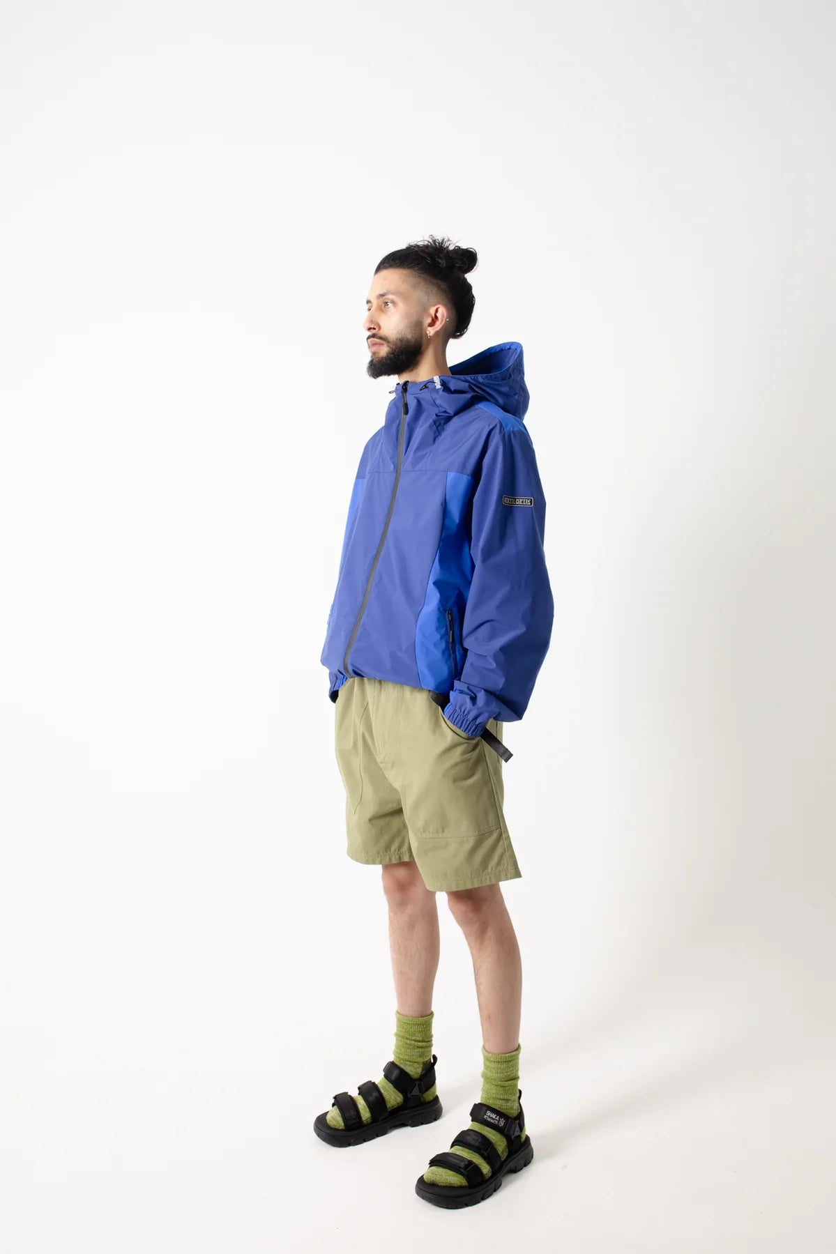 Hikerdelic Mucker Packable Hooded Jacket Navy/Cobalt