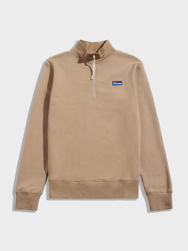 Penfield Berkley 1/2 Textured Funnel Zip Sweat Lead Gray