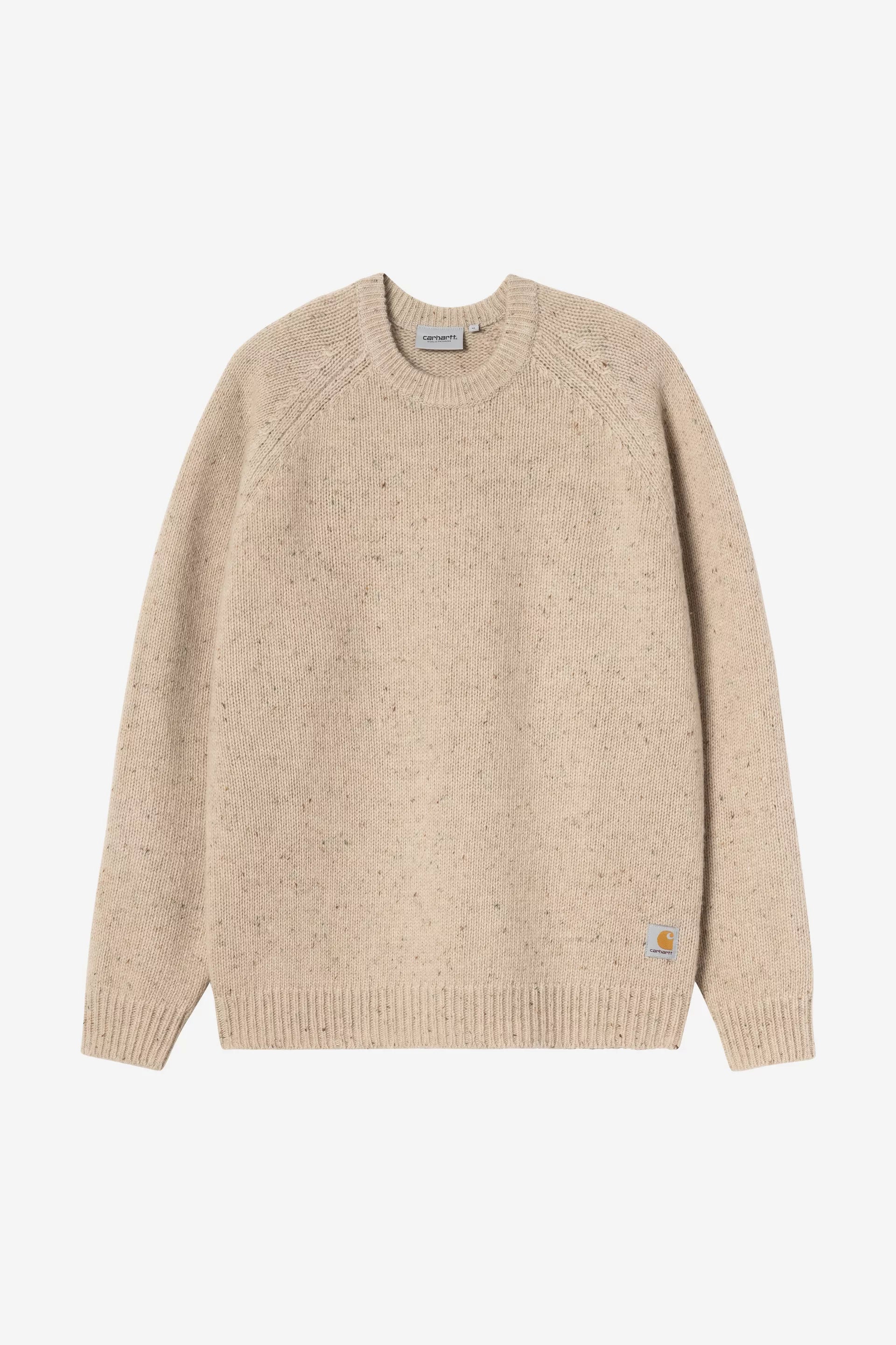 Carhartt WIP Anglistic Lambswool Sweater Fleur de Sel