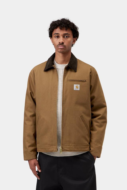 Carhartt WIP Detroit Winter Jacket In Hamilton Brown / Tobaco
