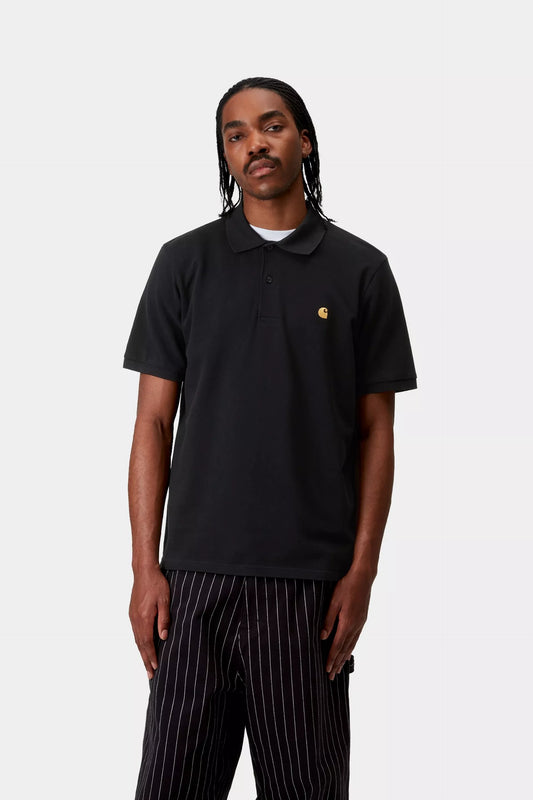 Carhartt WIP S/S Chase Pique Polo Black