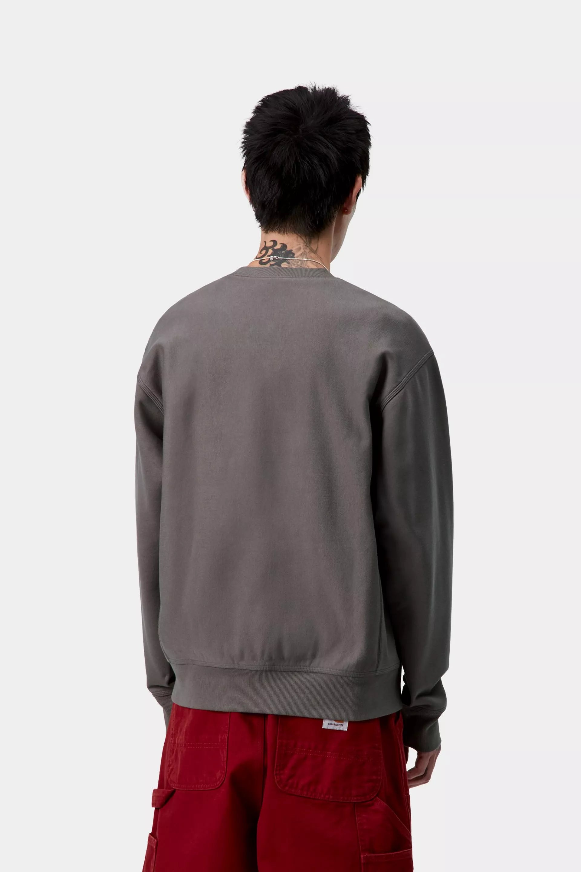 Carhartt WIP American Script Sweat Porphyry