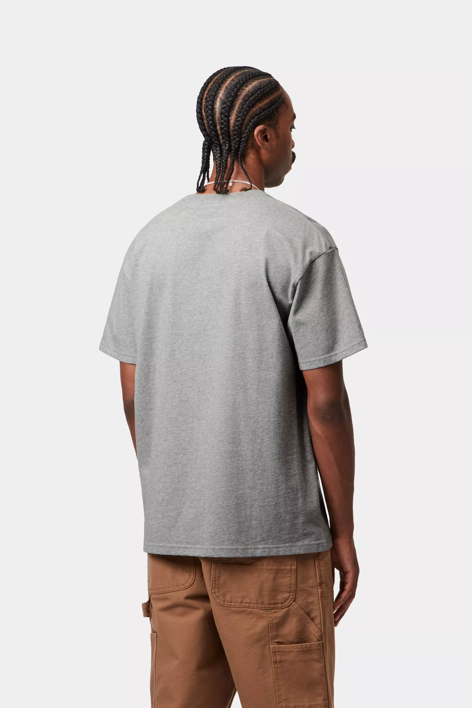 Carhartt WIP S/S Chase T-Shirt in Grey Heather