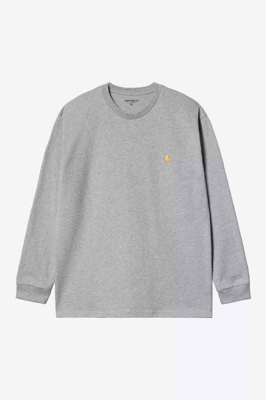 Carhartt WIP L/S Chase T-Shirt Grey Heather