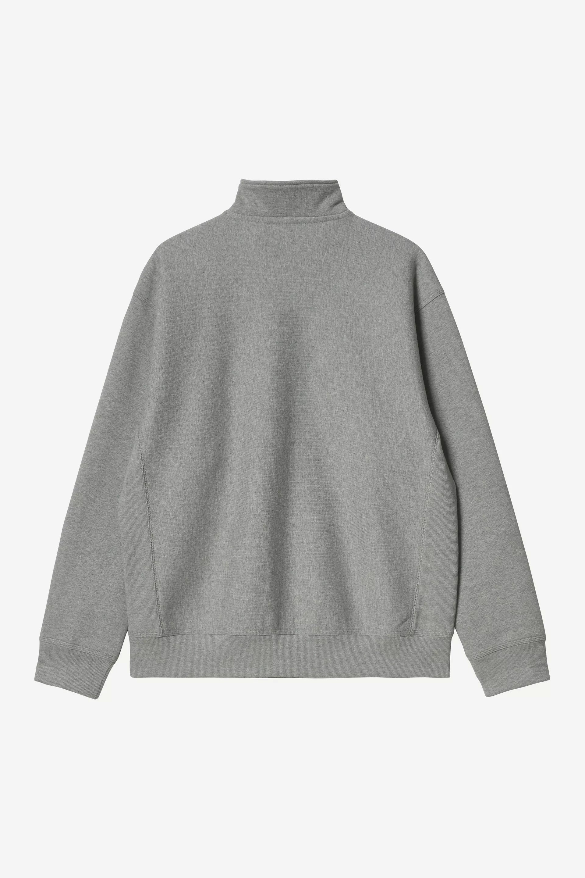 Carhartt WIP Half Zip American Script Sweat Grey Heather