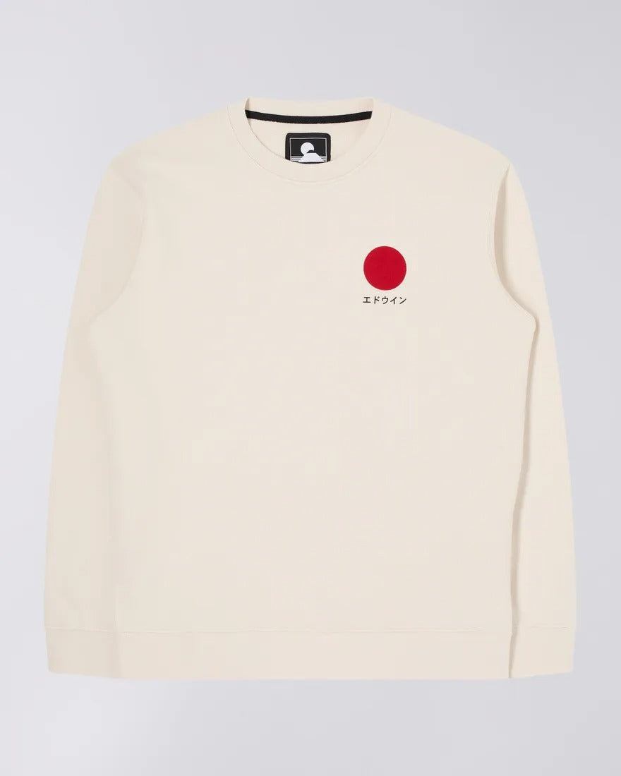 Edwin Japanese Sun Crew Sweat Whisper White