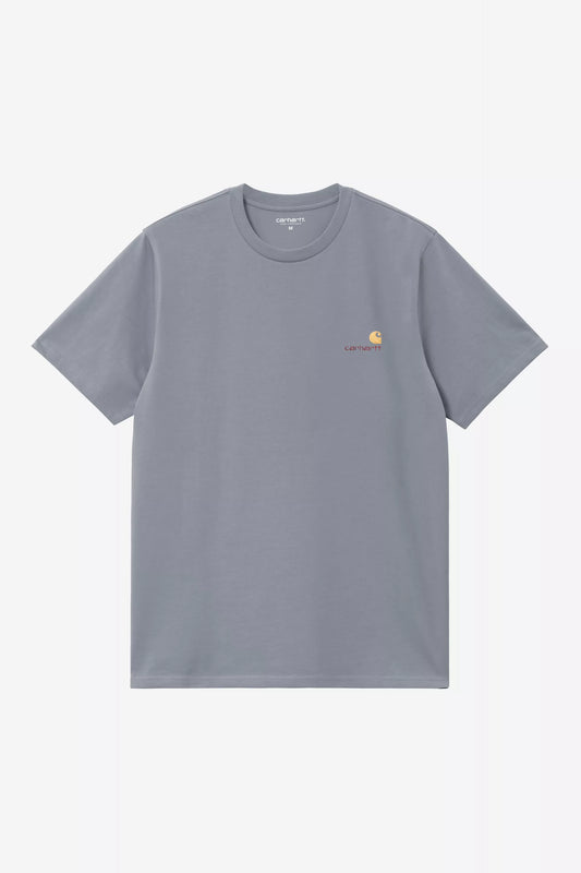Carhartt WIP S/S American Script T-Shirt Shady Blue