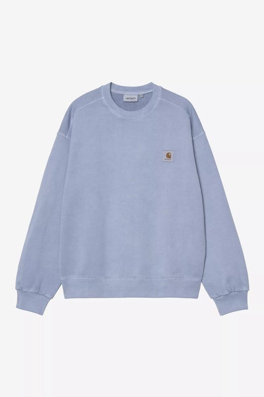 Carhartt WIP Nelson Garment Dyed Sweat Gentle Blue