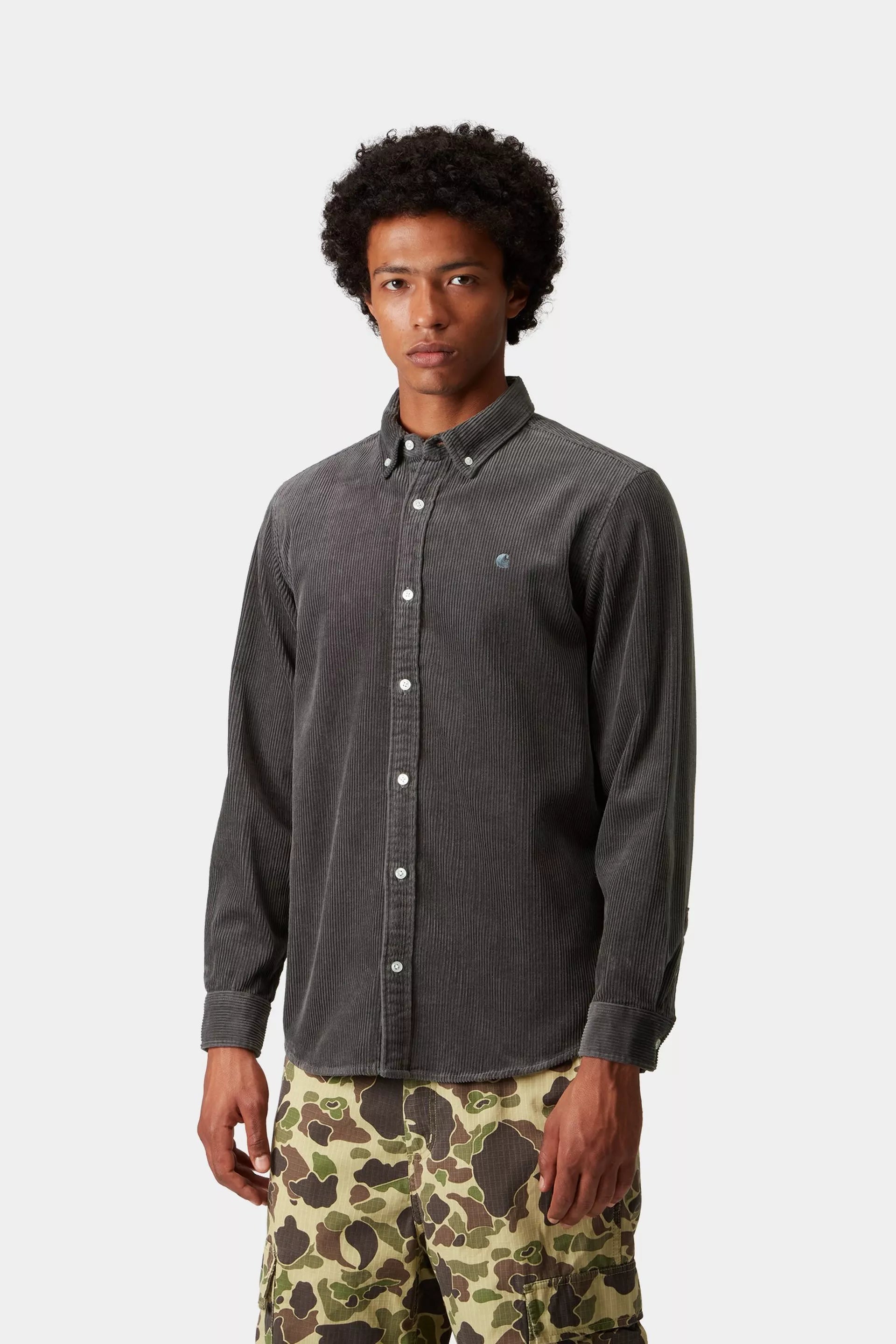 Carhartt WIP Madison Cord Shirt Graphite