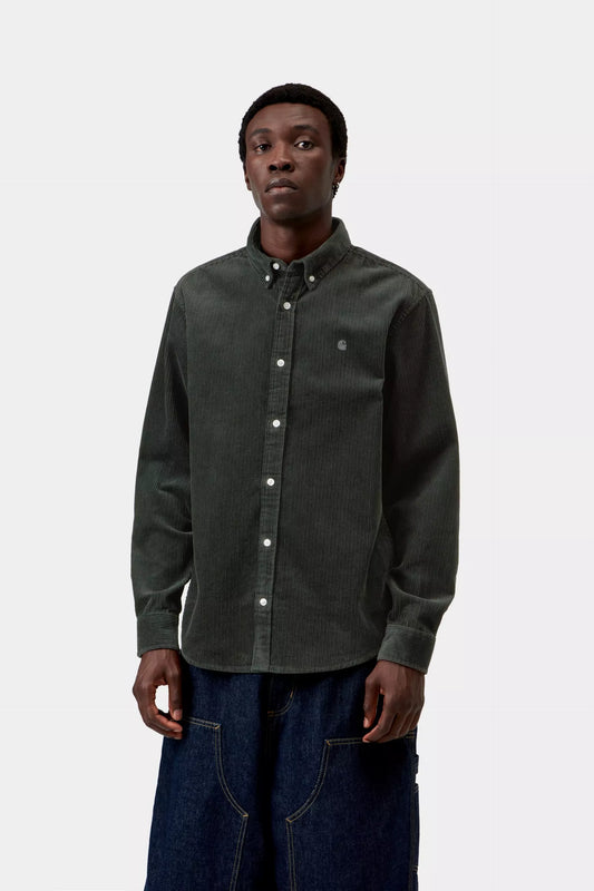 Carhartt WIP L/S Madison Cord Short Raven