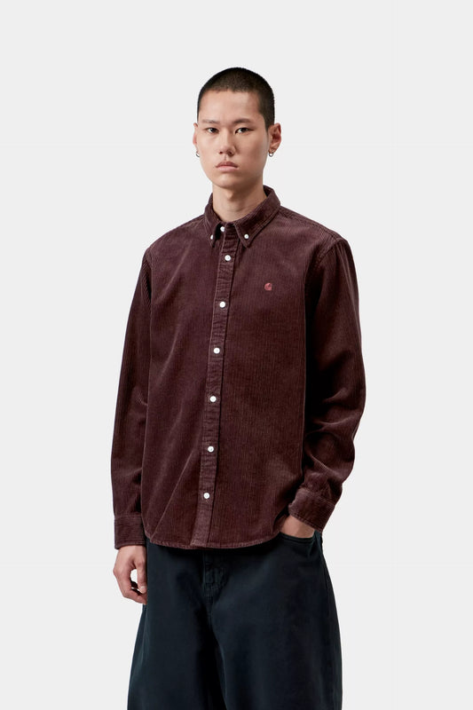 Carhartt WIP L/S Madison Cord Short Amarone