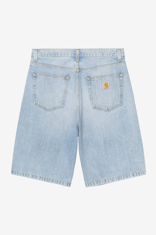 Carhartt WIP Landon Loose Denim Shorts Blue Heavy Worn Bleached