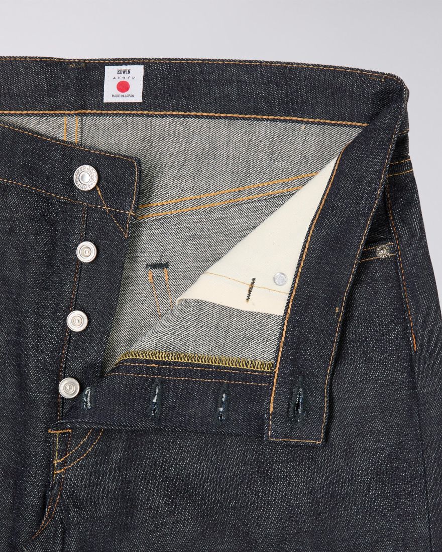 Edwin Regular Tapered Kaihara 13.5oz Rainbow Unwashed Selvage Denim Jeans