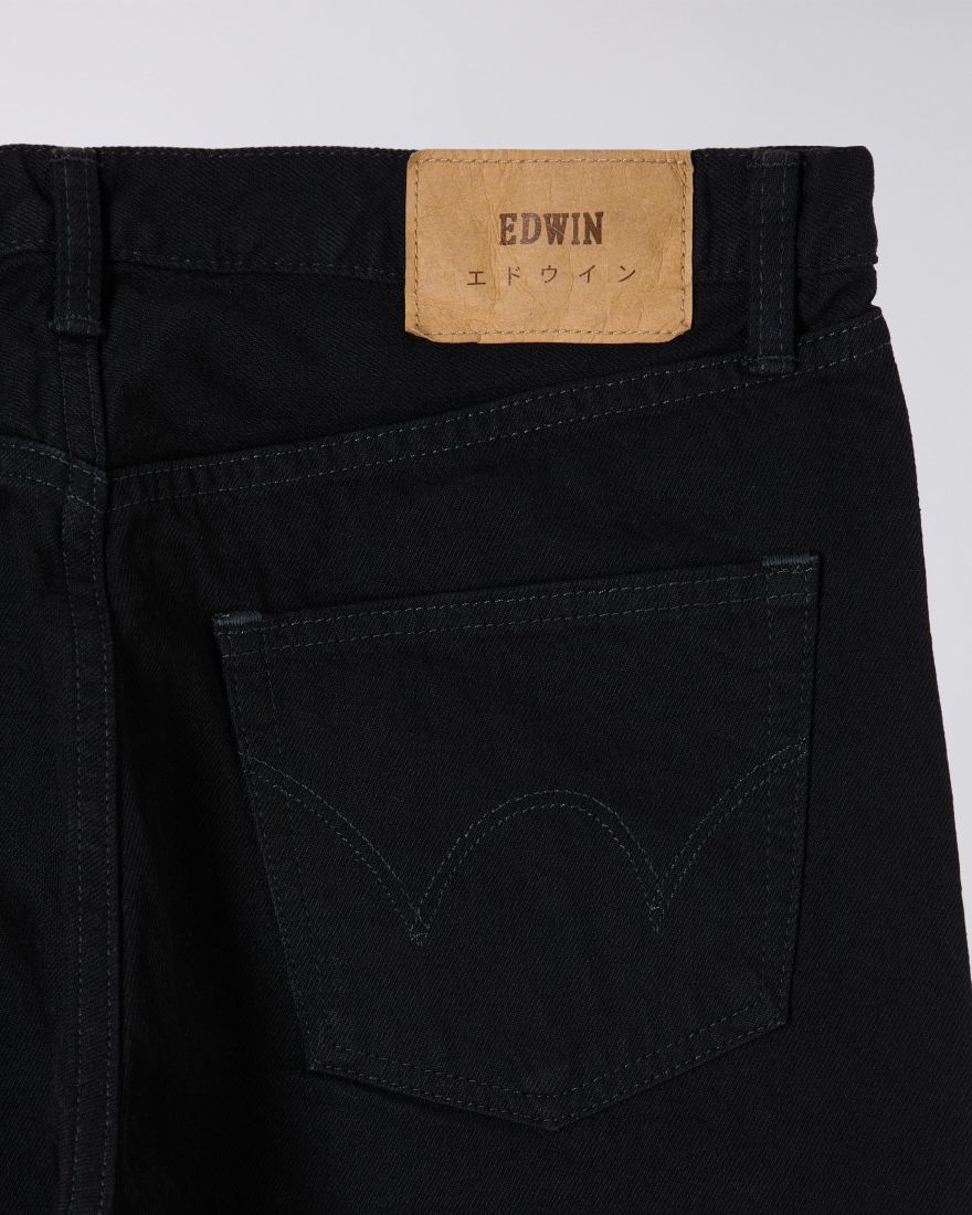 Edwin Regular Tapered 13oz Kaihara Black Unwashed Denim