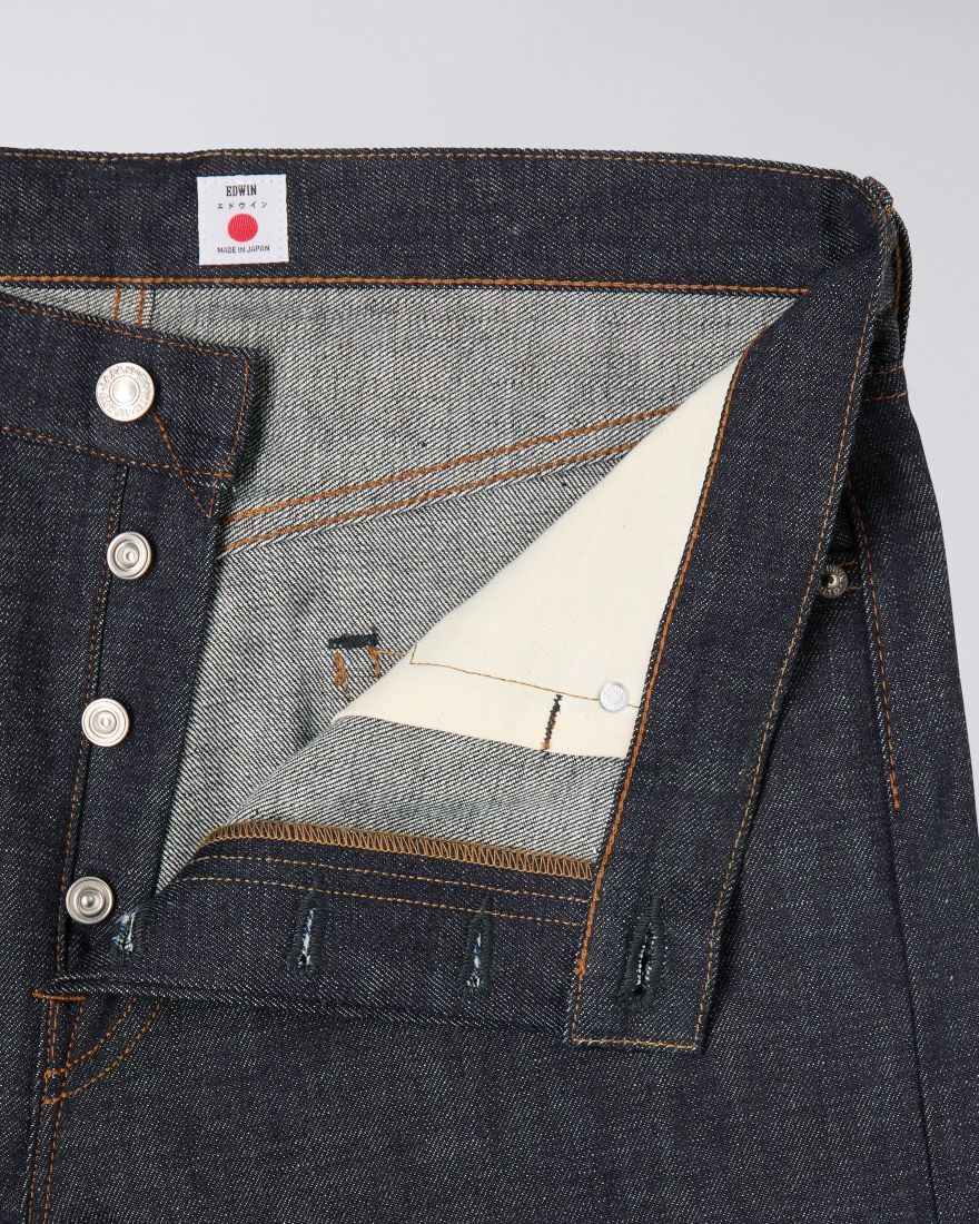 Edwin Slim Tapered Kaihara 13.5oz Rainbow Unwashed Selvage Denim Jeans