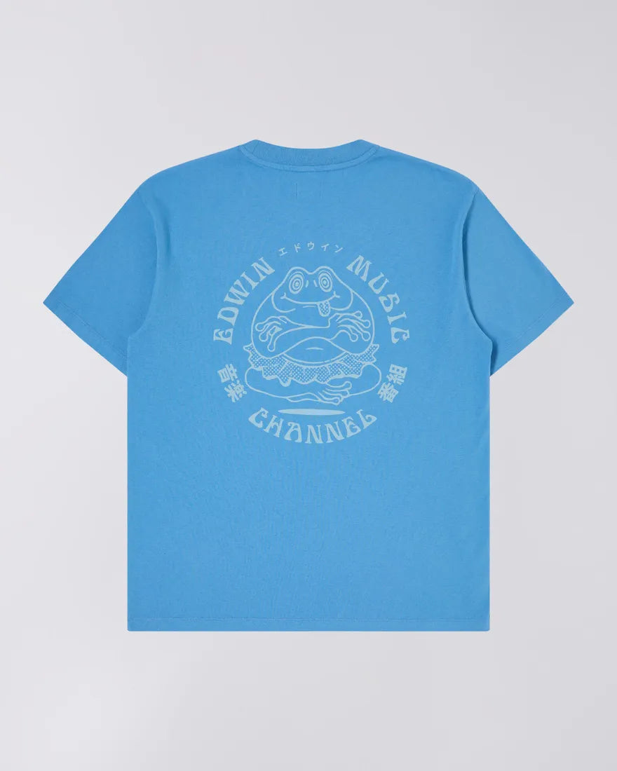 Edwin Music Channel T-Shirt Parisian Blue