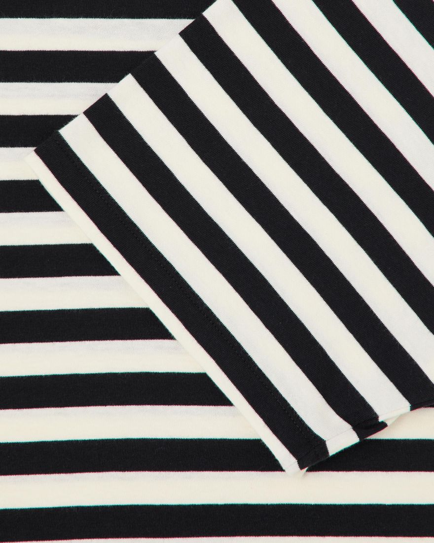 Edwin Basic Stripe T-Shirt Black/White