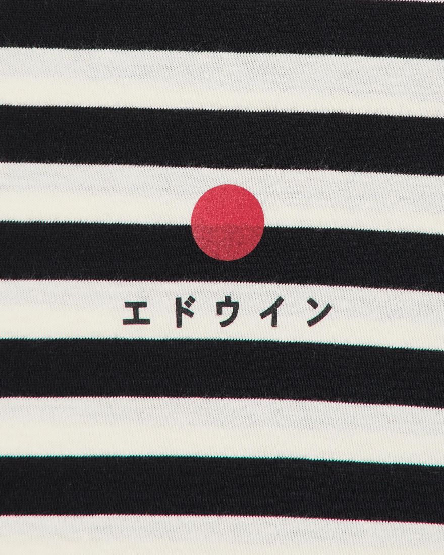 Edwin Basic Stripe T-Shirt Black/White