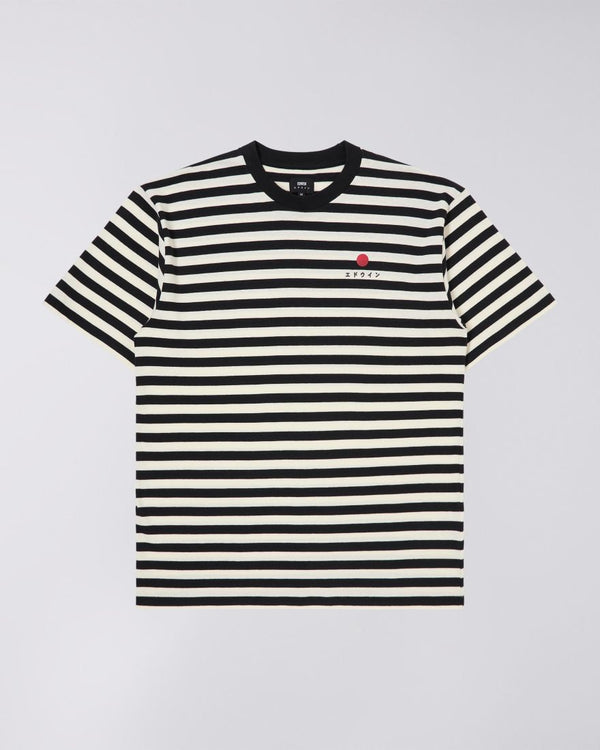 Edwin Basic Stripe T-Shirt Black/White