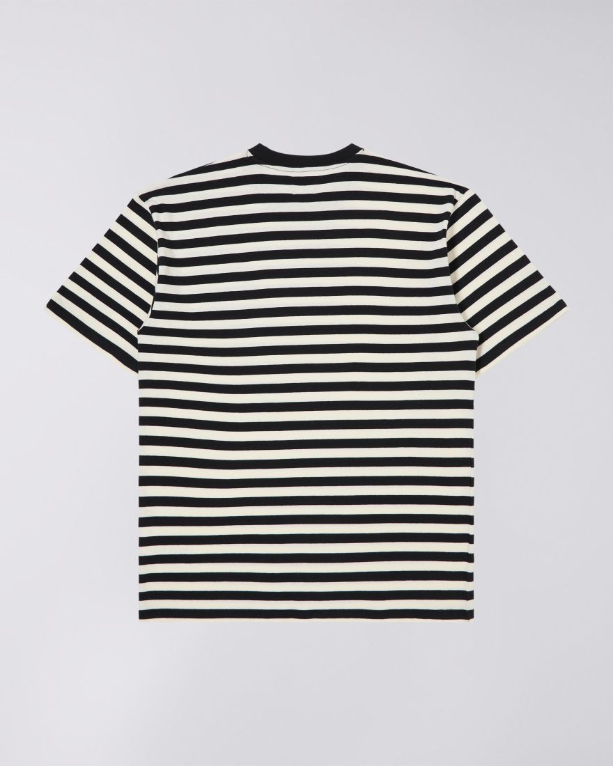 Edwin Basic Stripe T-Shirt Black/White