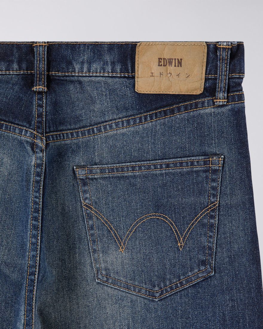 Edwin Regular Tapered Kaihara 13oz Blue Mid Dark Used Denim