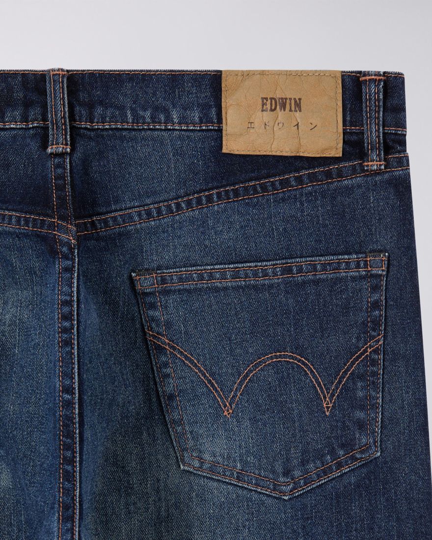 Edwin Slim Tapered Kaihara 13oz Blue Mid Dark Used Denim